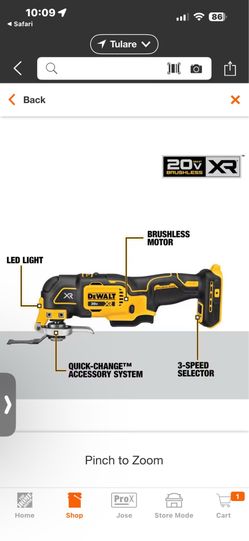 Dewalt XR multitool $120 tool only