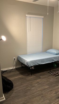 Twin size mattress and bed frame