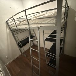Loft Bed With Desk And Shelves 