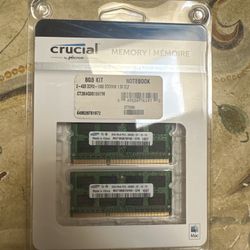 Crucial 8GB (2x4GB) DDR3 1066MHz SO-DIMM Laptop / Mac Memory Kit – New