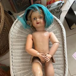 Beautiful French Walker Doll  Antique  Composition 