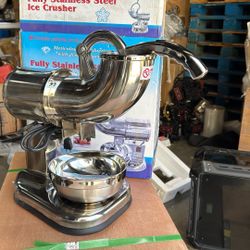 Fully Stainless Steel Ice Crusher Shaver Machine New máquina de afeitar de hielo