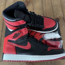 Jordan 1 Retro High Bred Banned (2016) Mens Size 9