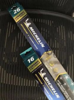 Michelin Optimum+ 26 inch +16 inch Ceramic Beam with Night Shield Technology Windshield Wiper (both /$15) 26 inch open box only; 16 inch in box still