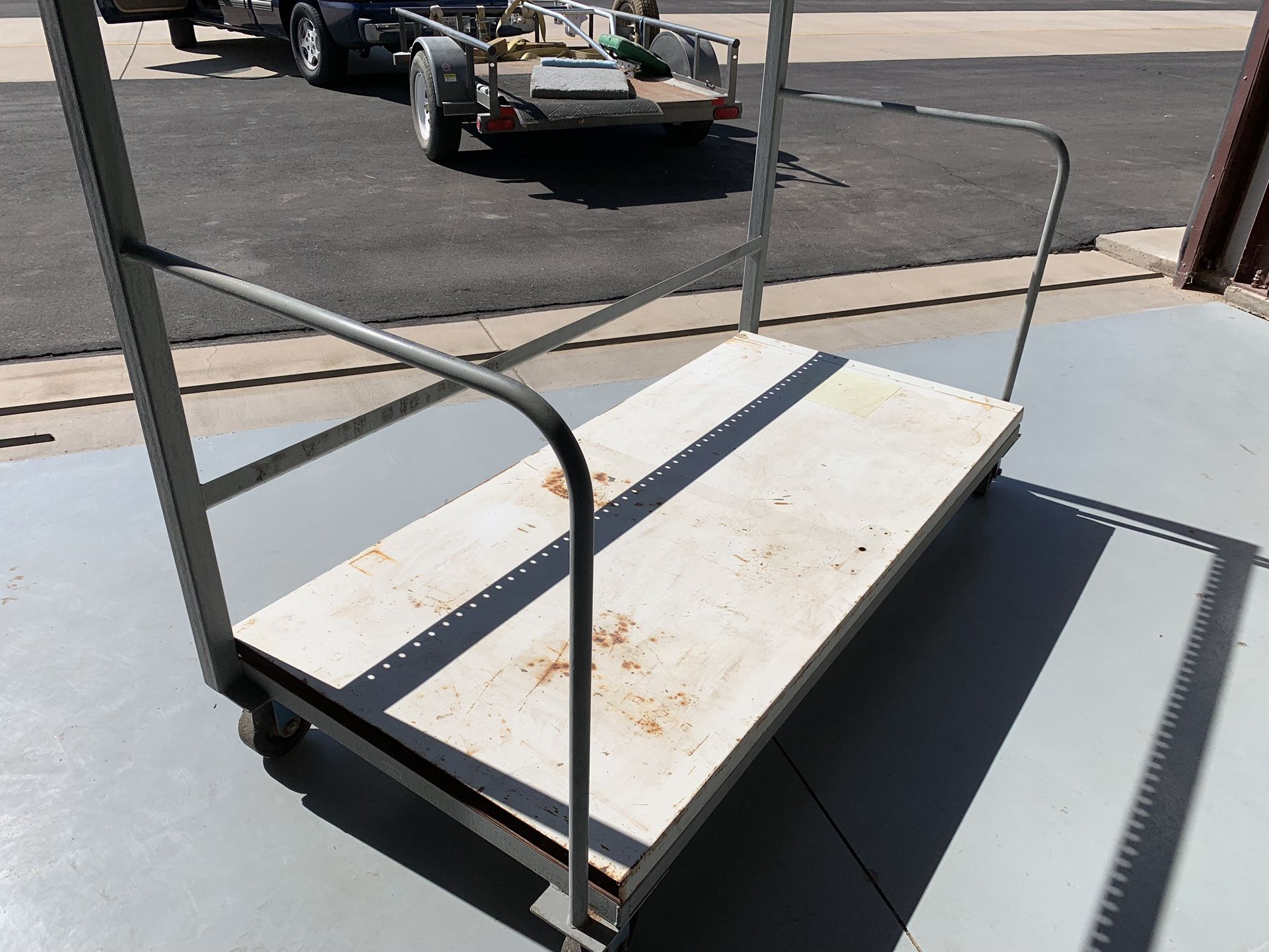 Heavy Duty Material Cart On 6 Inch Casters