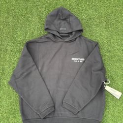 Fear of God Essentials Hoodie Black FW24
