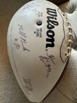 Vintage 1995 Buffalo Bills Team-Signed Wilson Football – Thurman Thomas, Bryce Paup & More