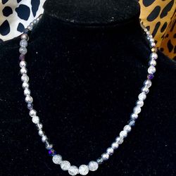 Silver & Glass Choker