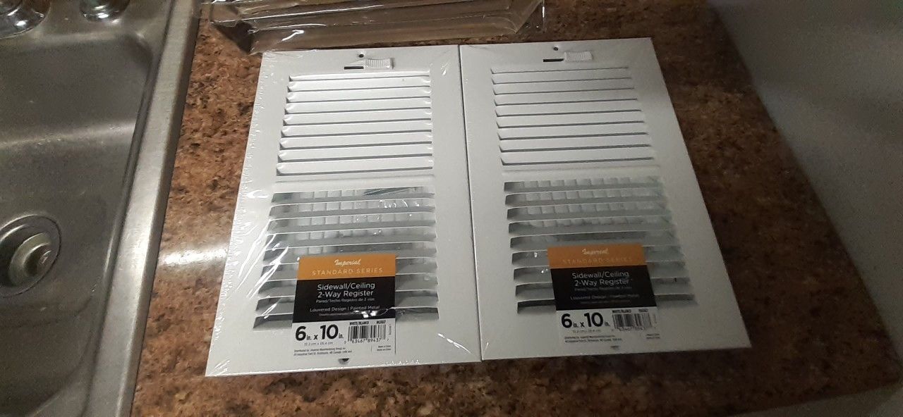 4 VENTS NEW AVAILABLE 2 WALL VENTS 2 FLOOR VENTS $10 EACH FREE DELIVERY LOCALLY