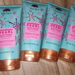 Lot of 4 Tree Hut Peppermint Pearl Body Lotion