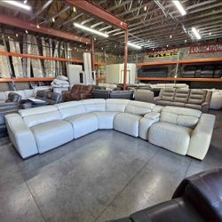 BRAND NEW CREAM SECTIONAL RECLINING SAME DAY DELIVERY 