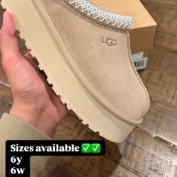 Ugg Tazz Sand Sizes 6y 6w