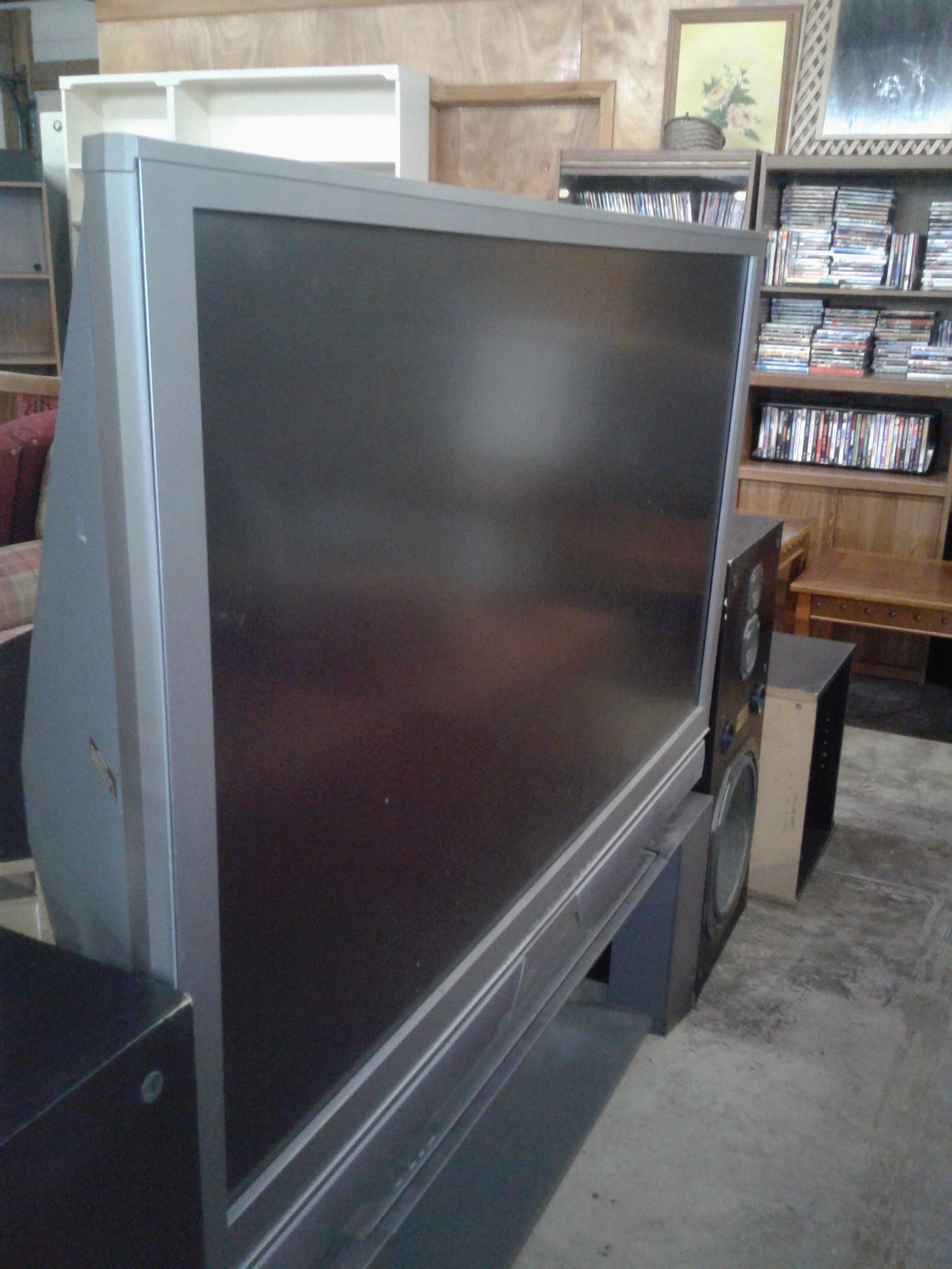 50 INCH BIG SCREEN T.V. W/STAND (Works Great)!