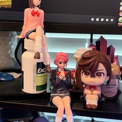 3 anime figurines from DanDaDan