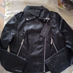  New Faux Leather  Jacket  