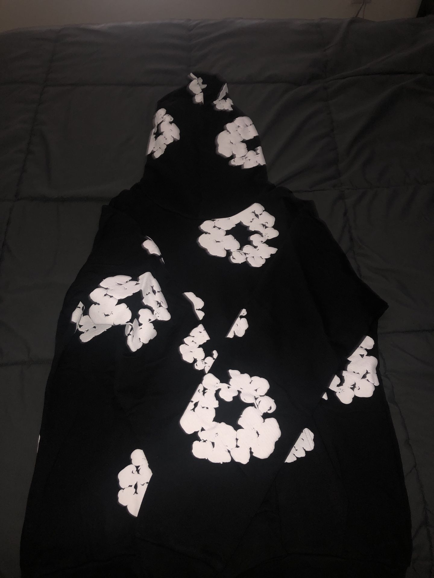 Brand New Denim Tears Hoodie Black And White Size Large