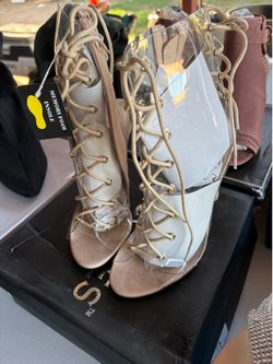 Clear heels