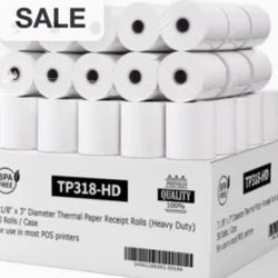 Credit Card Paper Roll 50pc (Size 3 1/8x 3)