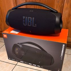 JBL Boombox 3 Wi-Fi + Bluetooth 5.3 Portable Bluetooth Speaker | Massive Bass | 24-Hour Battery | JBL Original Pro Sound