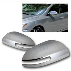 2009-2015 Nissan Maxima Chrome ABS Plastic Side Mirror Cover W/ Signal Cut