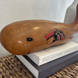 Vintage gord sculptural Haida, Northwest Coast Hand Carved Raven  Large Artist Signed Native Whale Sculpture Natural Shark Hand Crafted Alaskan Artwor