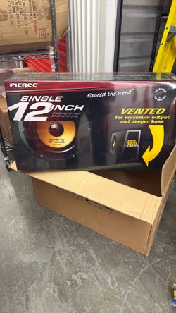 12” Vented Truck Subwoofer Enclosure Fierce Audio
