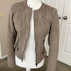 BNCI By Blanc Noir Women's Tan Faux Leather Motorcycle Jacket