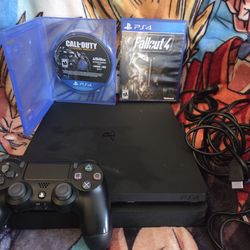 Sony Playstation 4 Slim 500GB Console with 2 Games
