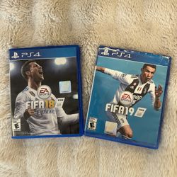 FIFA 18 & 19 for PS4