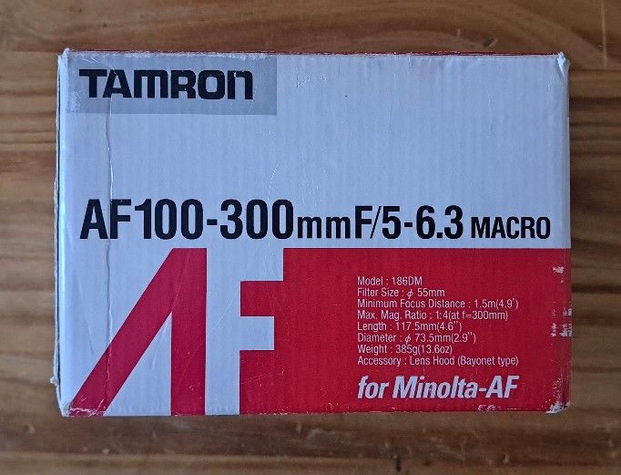 Tamron AF100-300mmF/5-6.3 For Minolta-AF