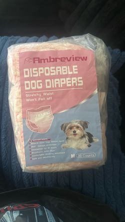 30ct pink medium doggy diapers