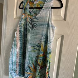 Time And Tru / Size L 12-14 / Like new Floral Tank