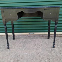 Vintage Solid Wood Desk Or Vanity 