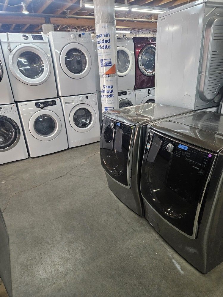 HUGE LIQUIDATION WAREHOUSE FULL NICE CERTIFIED REFURBISH RECONDITION WASHER DRYER FRIDGE STOVE OVEN STACKABLE FREE WARRANTY MANAGEMENT SPECIAL