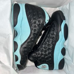 Air Jordan 13 Retro (GS) Black And Teal