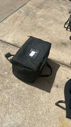 Food Delivery Bag Insulated Catering Tote Black Uber Eats Door Dash 22x14x15 NEWFood