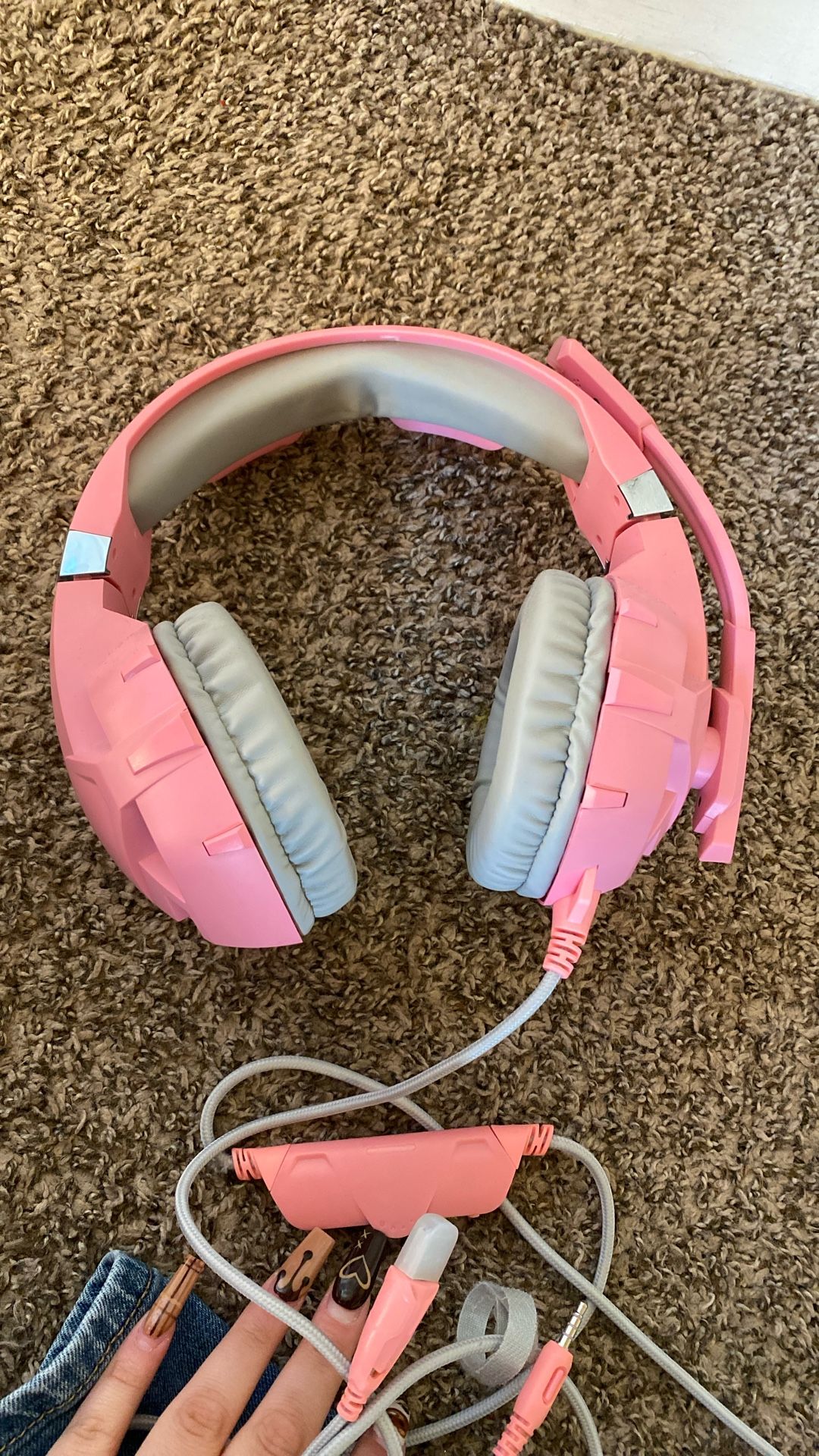 Pink Headphones 