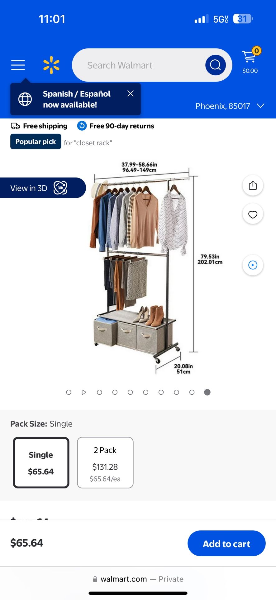 Clothes Rack Hanger