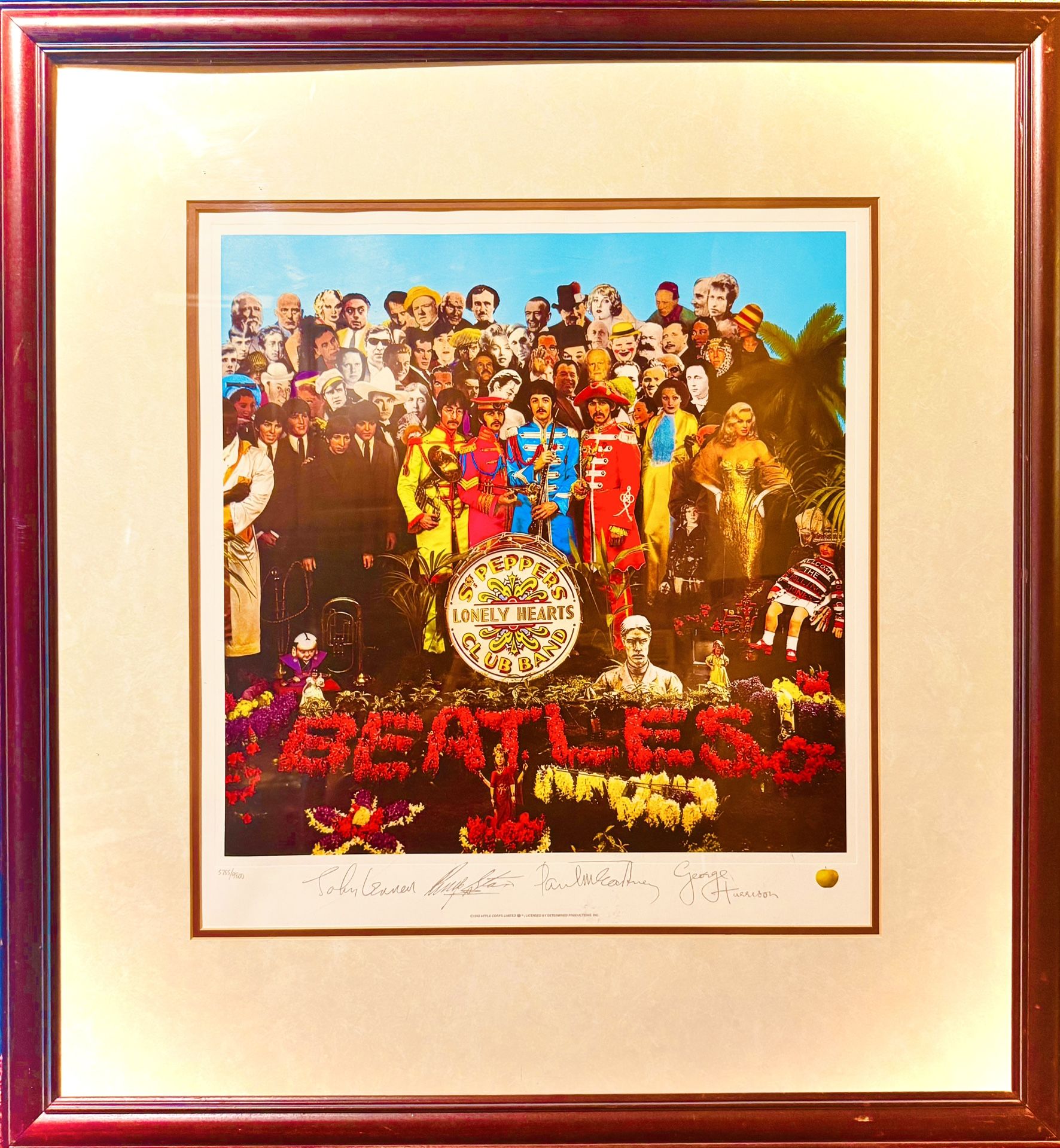 The Beatles Sgt Pepper’s Album artwork Limited Edition Lithograph COA - $1,500