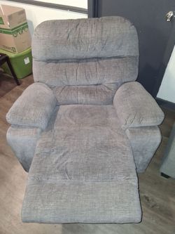 Gray Fabric Recliner Chair