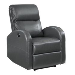 Devin Power Recliner, Grey