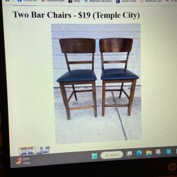 Two Bar Chairs