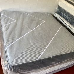 California King Size Mattress BeautyRest Black Hybrid Pillow Top 16” Inches Thick Wrapped in Plastic Direct From Factory Same Day Delivery 