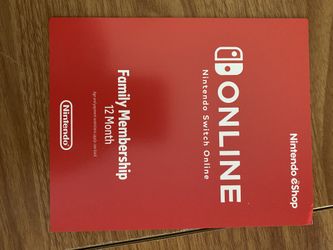 Nintendo switch online 12 month family membership