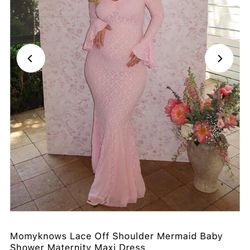 Mommy Knows Maternity Pink Dress 