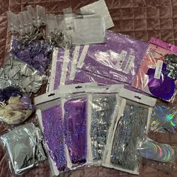 Purple / Silver party decoration kit