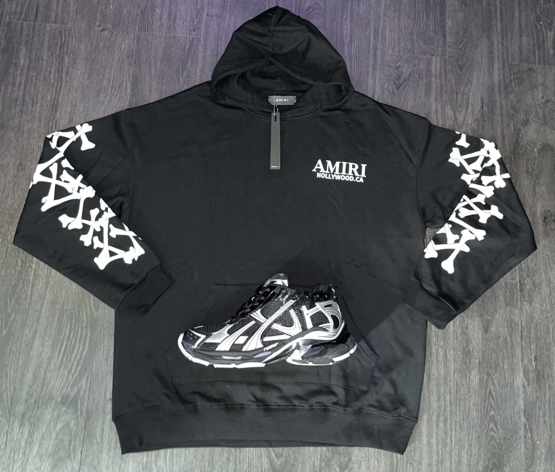 Amiri Hoodie W/ Balenciaga Runners Size 9.5 Or 11 To Choose From