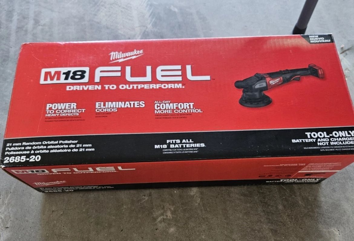M18 FUEL18V Lithium-Ion Brushless Cordless 21MM DA Polisher (Tool-Only)