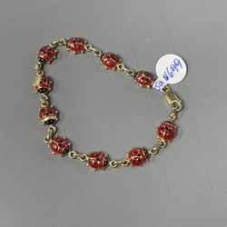 LADYBUG 14K GOLD BRACELET WEIGHT IS 6.1 GREAT CONDITION SELLING FOR $699