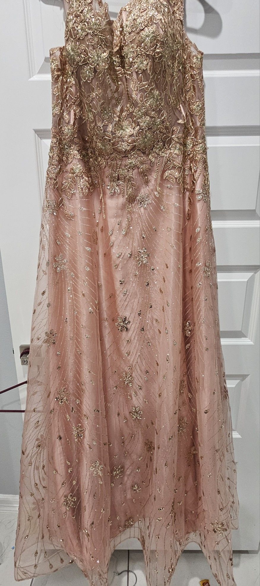 Rose Gold Pink Women's Dress